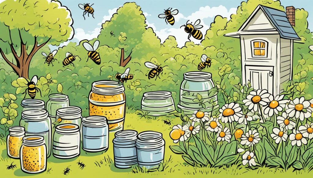 bijen in de tuin opsporen