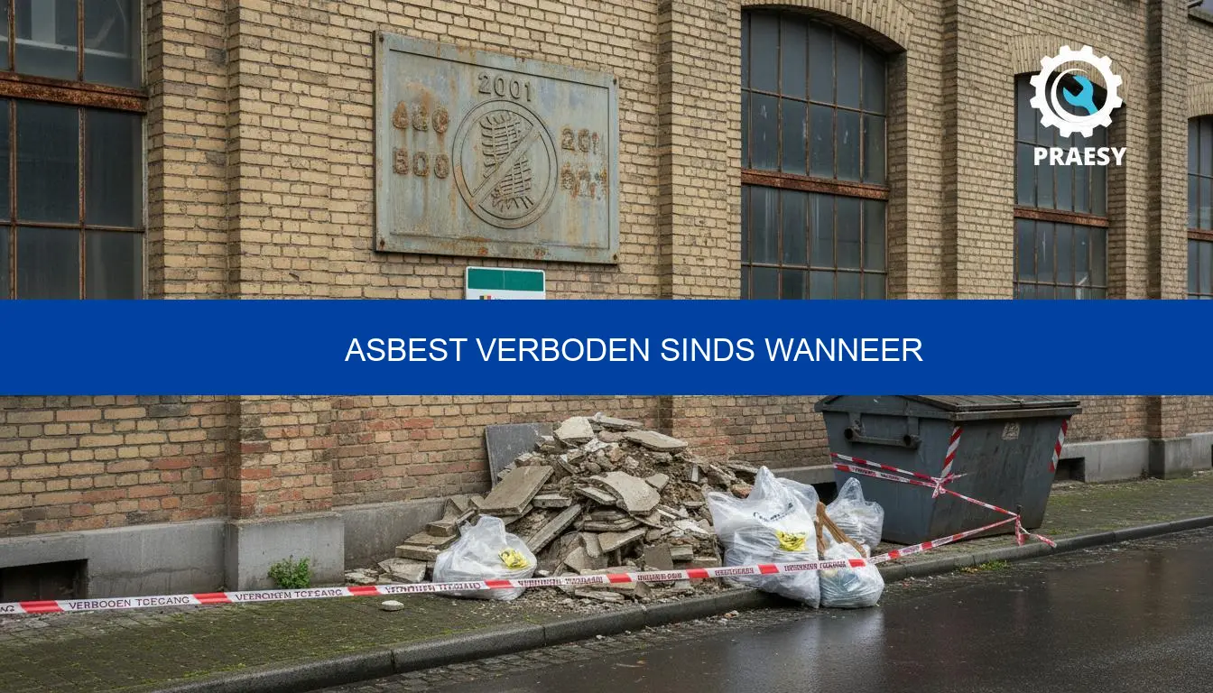 Asbest verboden sinds wanneer: belangrijke data en advies Praesy