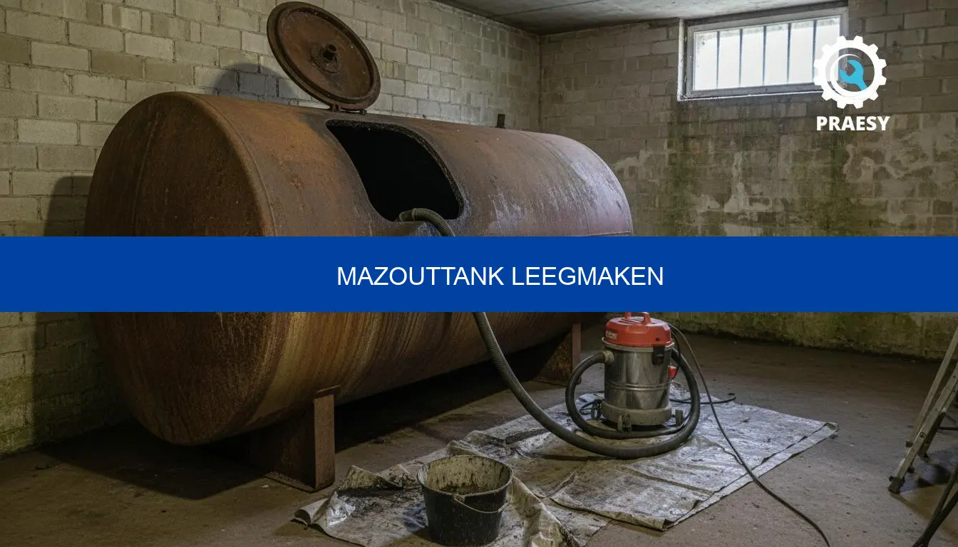 Mazouttank leegmaken: prijs, stappen en attest | Praesy