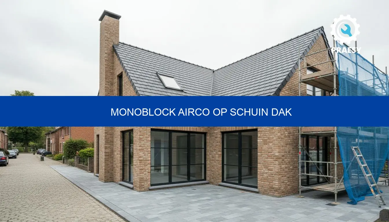 Monoblock airco op schuin dak: plaatsing en prijs - Praesy