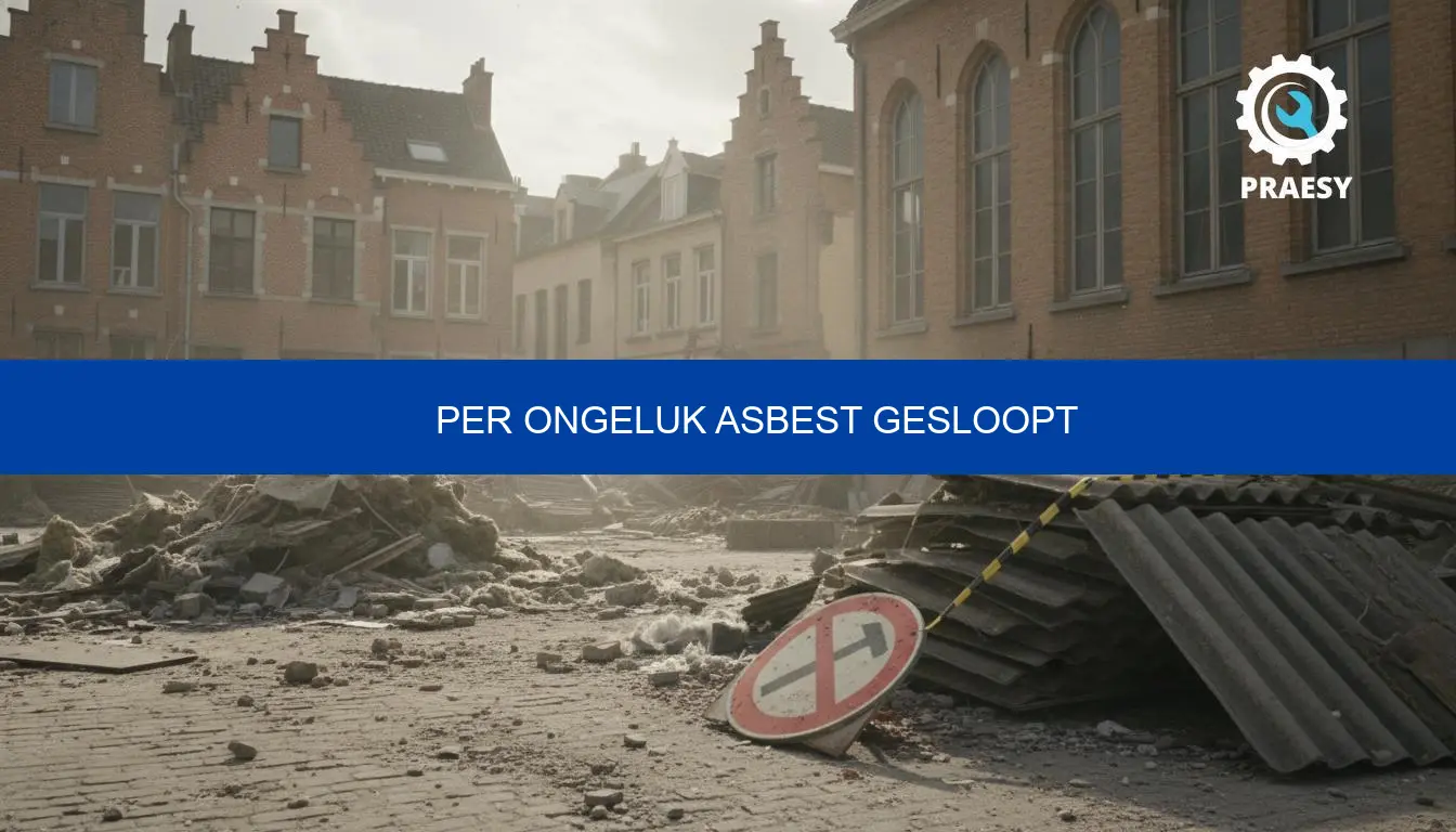 Per ongeluk asbest gesloopt: snelle stappen en offertes via Praesy