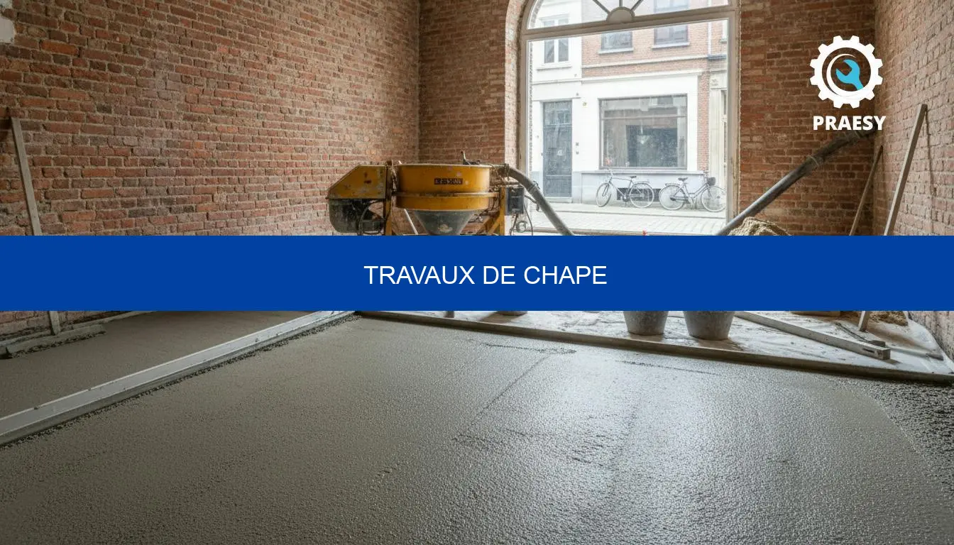Travaux de chape: prix 2026 et devis via Praesy