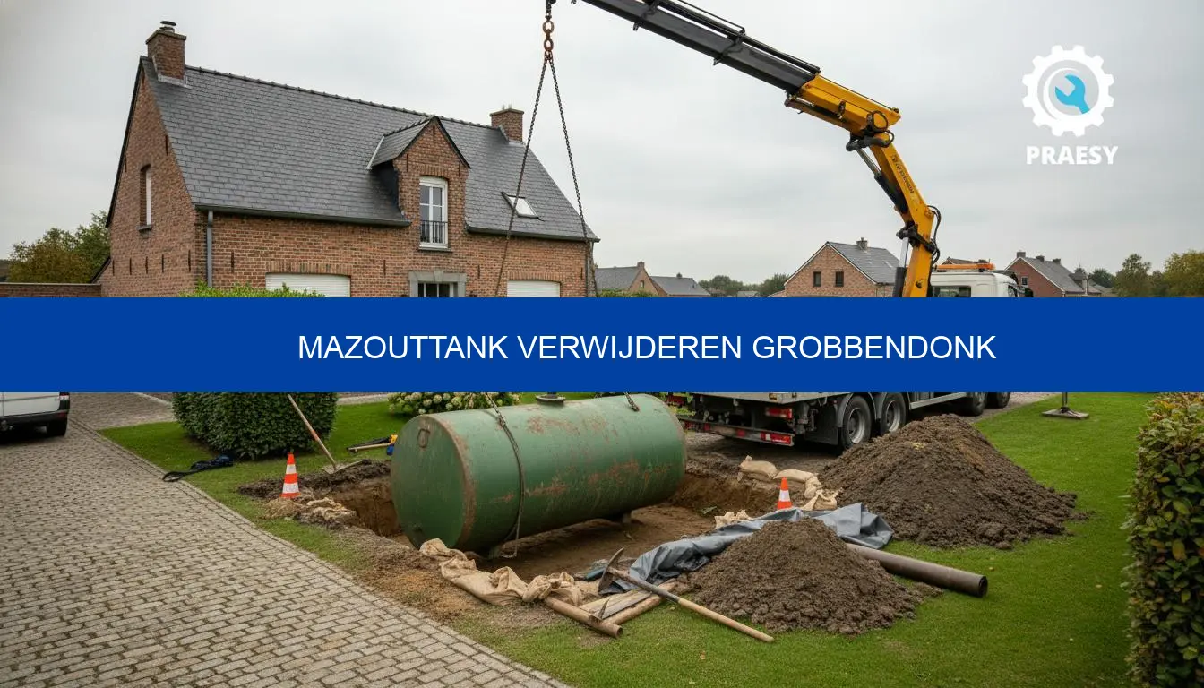 Mazouttank verwijderen Grobbendonk: prijs en attest