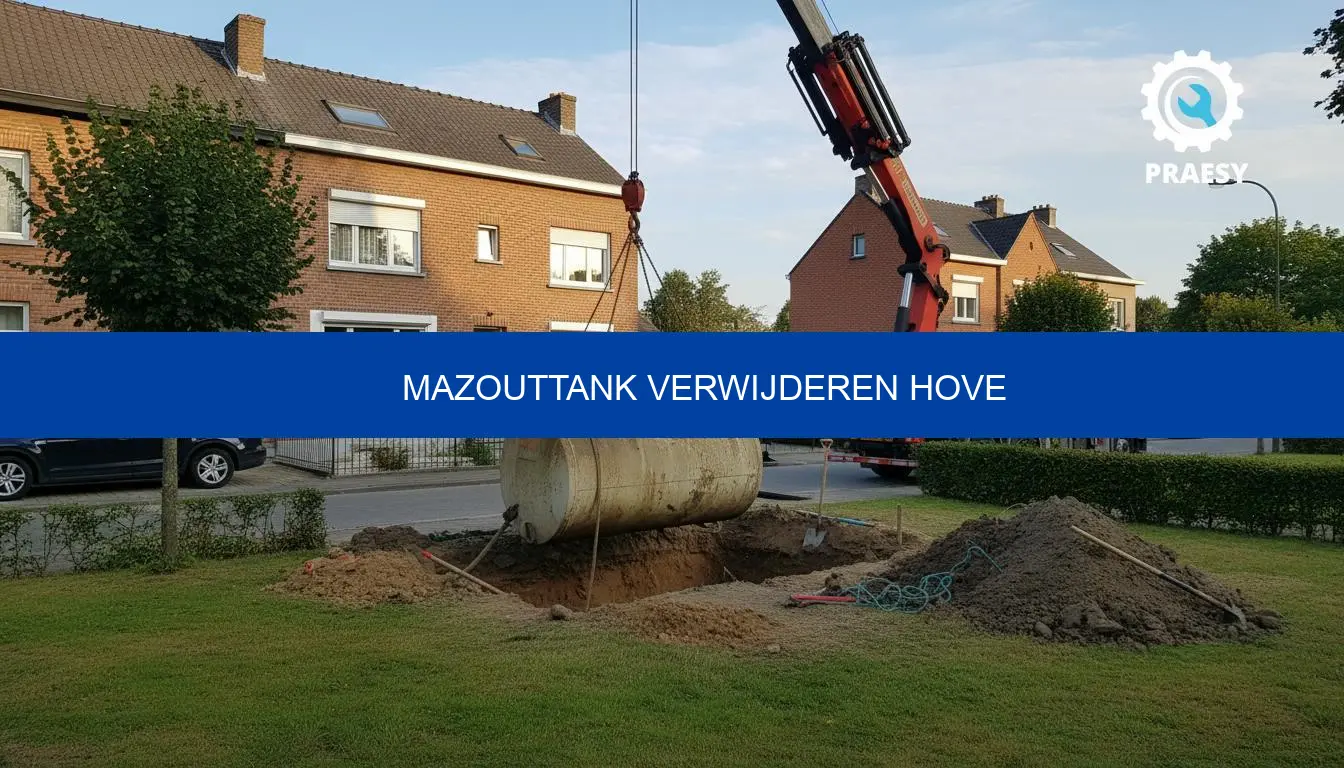 Mazouttank verwijderen Hove: prijs, attest en offertes