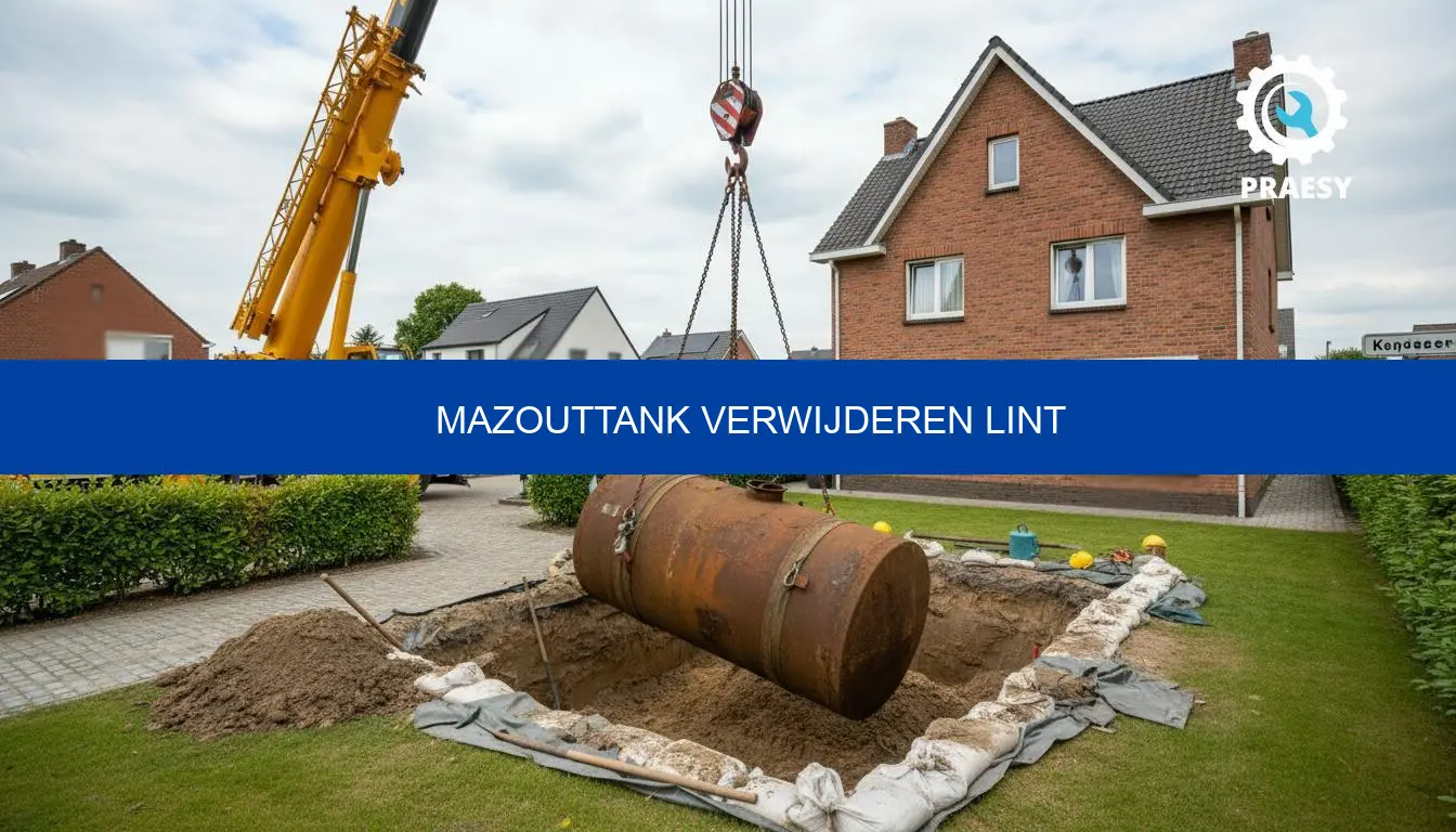 Mazouttank verwijderen Lint: prijzen, attest en aanpak - Praesy