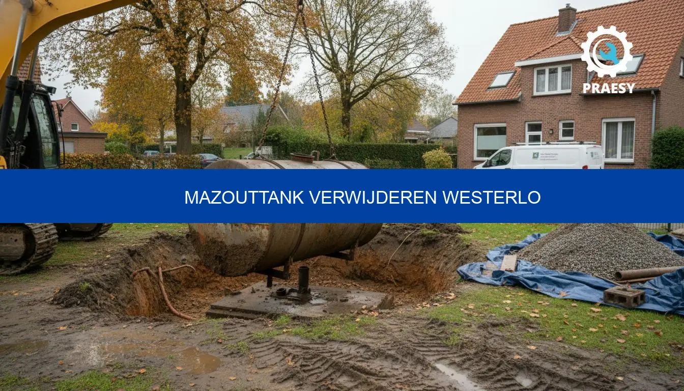 Mazouttank verwijderen Westerlo: prijs, attest en offerte