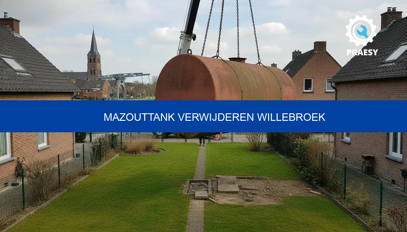 Mazouttank verwijderen Willebroek: prijzen en offertes vergelijken via Praesy