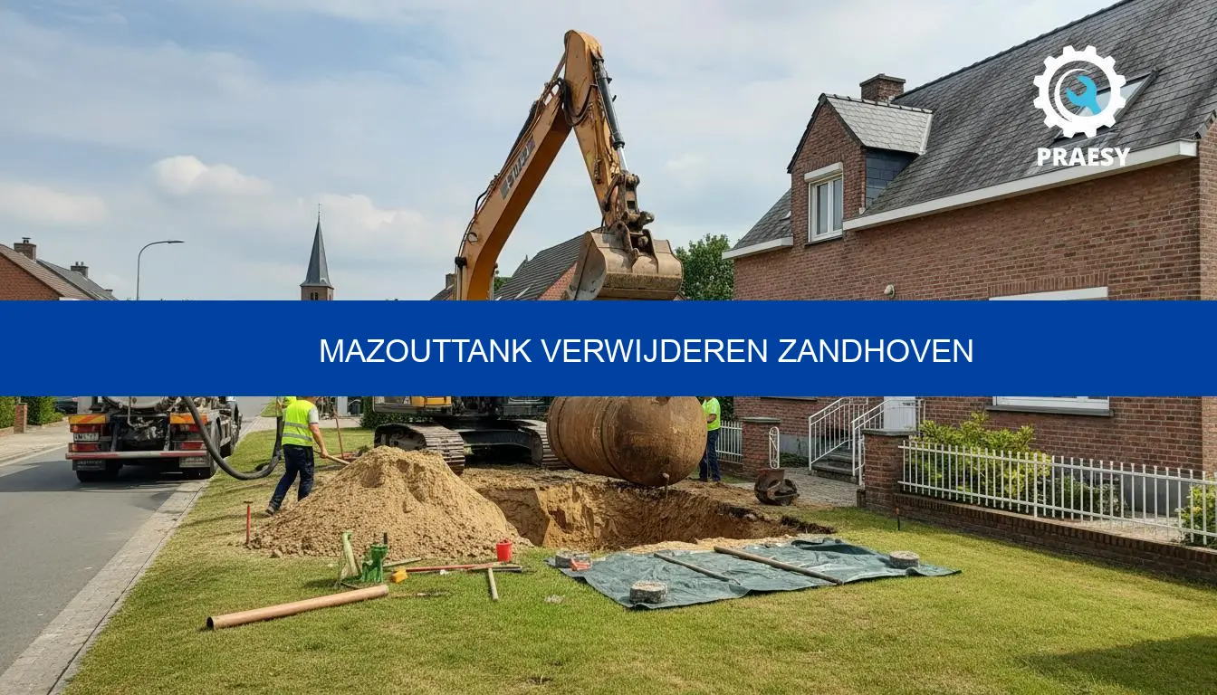 Mazouttank verwijderen Zandhoven: prijs en attest overzicht