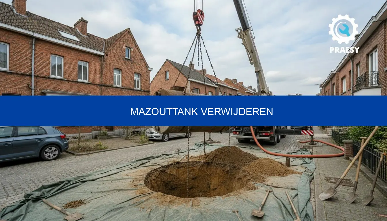 Mazouttank verwijderen: prijs, regels en attest via Praesy